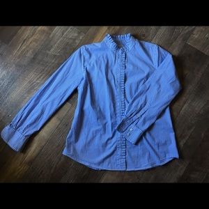 J. Crew Button Down with ruffle detail